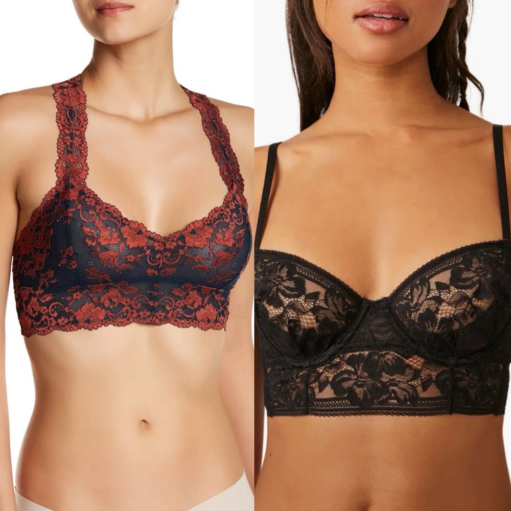 Free People 2 pack of lace bras